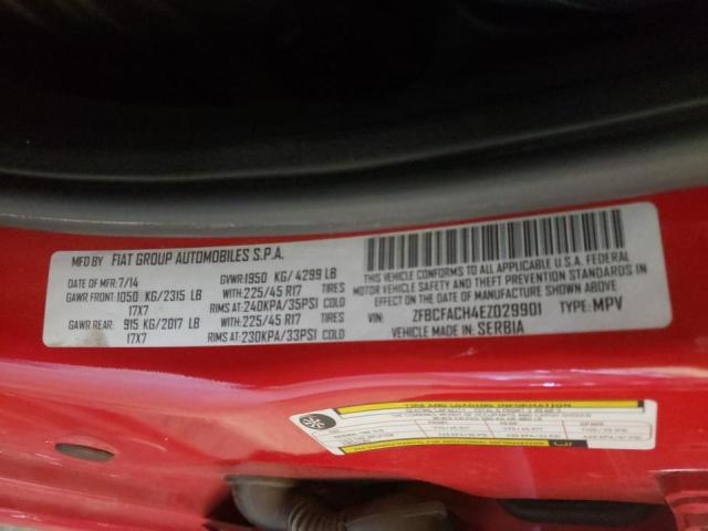 2014 FIAT 500L LOUNG ZFBCFACH4EZ029901