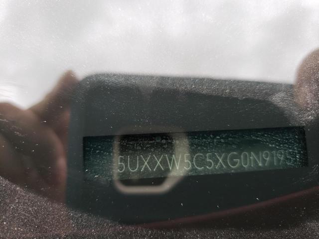 2016 BMW X4 XDRIVE3 5UXXW5C5XG0N91951