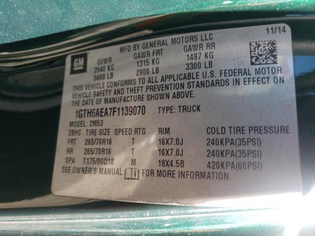 2015 GMC CANYON 1GTH6AEA7F1139070