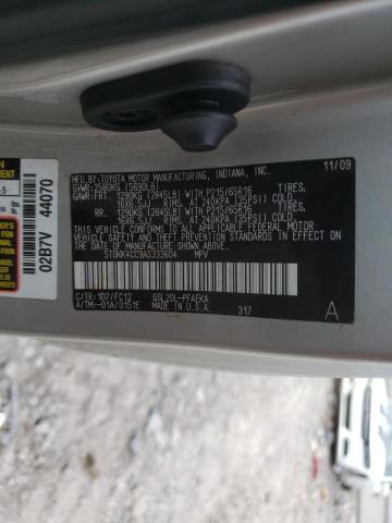 2010 TOYOTA SIENNA CE 5TDKK4CC9AS333604