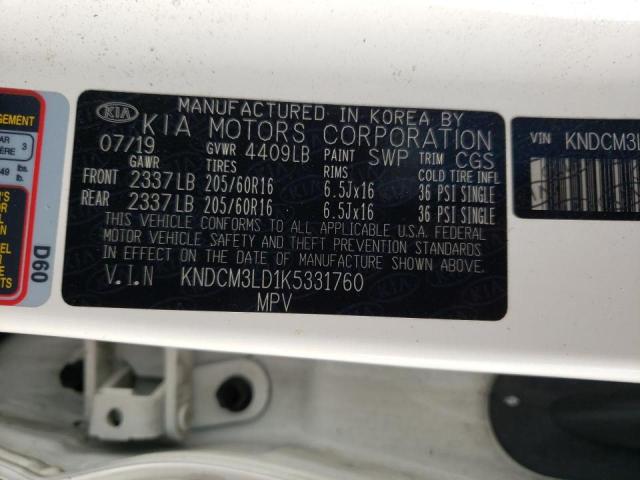 2019 KIA NIRO LX KNDCM3LD1K5331760