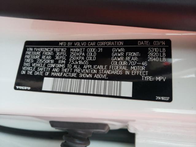 2015 VOLVO XC70 T6 PR YV4902NC2F1197162