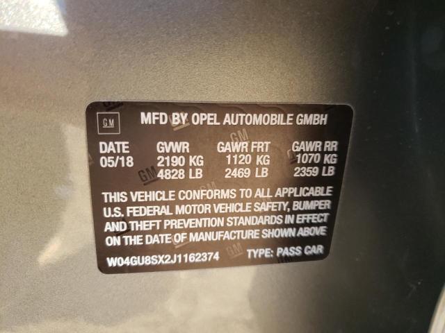 2018 BUICK REGAL TOUR W04GU8SX2J1162374