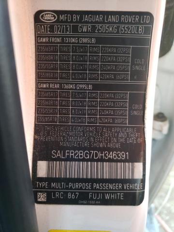 2013 LAND ROVER LR2 HSE SALFR2BG7DH346391
