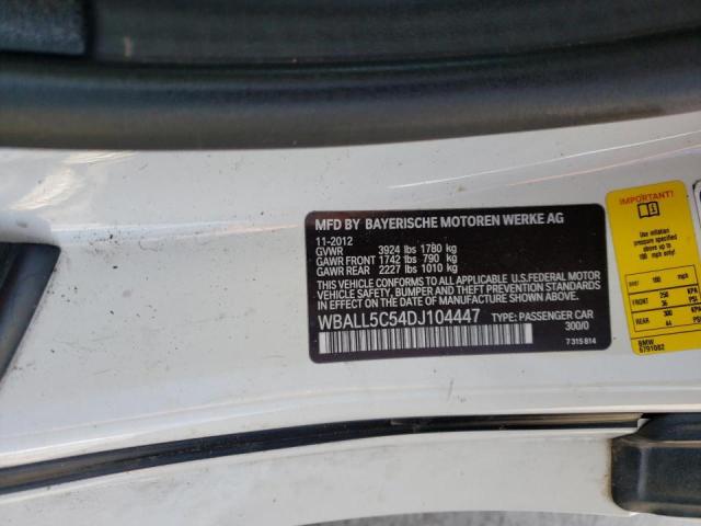 2013 BMW Z4 SDRIVE2 WBALL5C54DJ104447