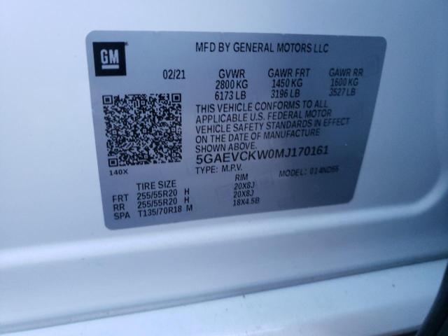 2021 BUICK ENCLAVE AV 5GAEVCKW0MJ170161