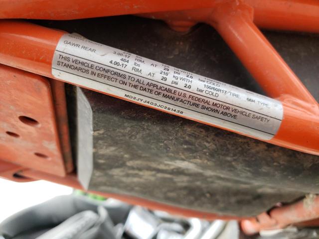 2018 KTM 390 DUKE MD2JYJ403JC291438