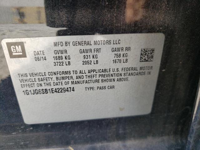 2014 CHEVROLET SONIC RS 1G1JG6SB1E4229474
