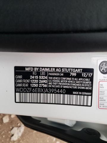 2018 MERCEDES-BENZ E 43 4MATI WDDZF6EBXJA395440