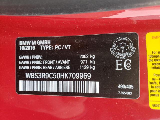 2017 BMW M4 WBS3R9C50HK709969