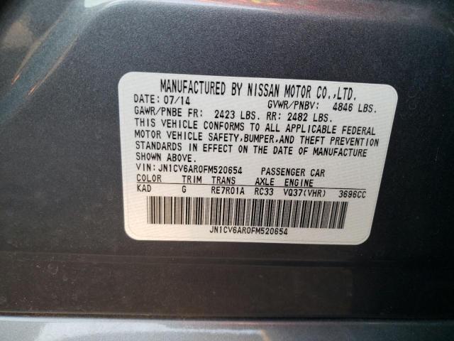 2015 INFINITI Q40 JN1CV6AR0FM520654