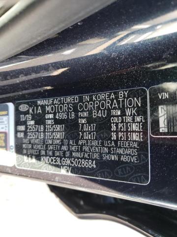 2019 KIA BORREGO LX KNDCE3LG9K5028684