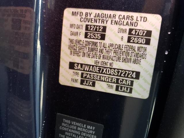 2013 JAGUAR XF SAJWA0E7XD8S72724