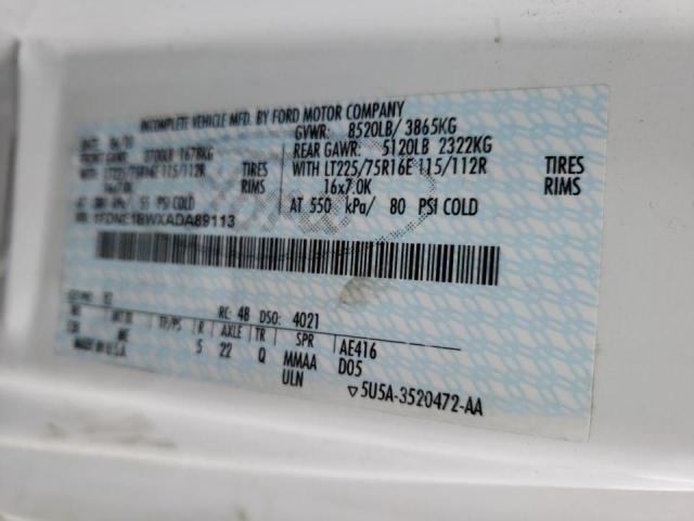 2010 FORD E150 1FDNE1BWXADA89113
