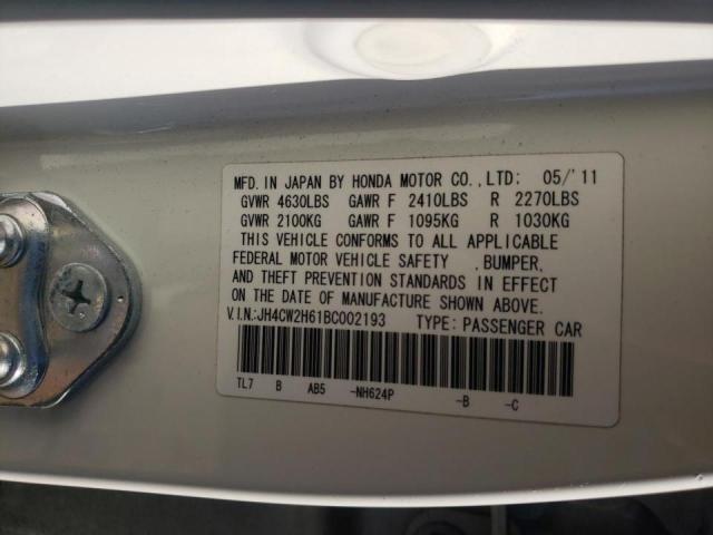 2011 ACURA TSX JH4CW2H61BC002193