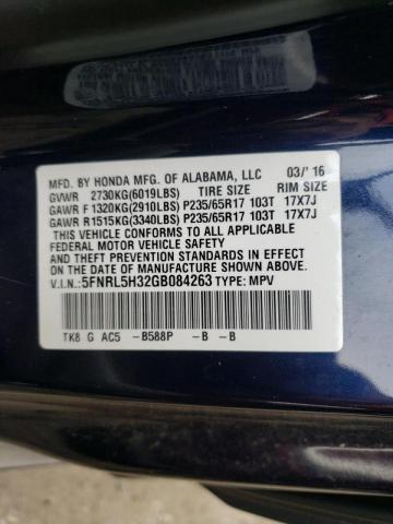 2016 HONDA ODYSSEY SE 5FNRL5H32GB084263