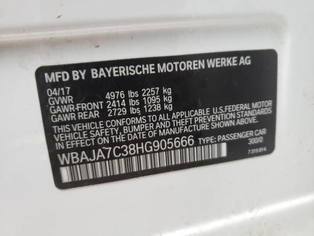 2017 BMW 530 XI WBAJA7C38HG905666
