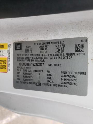 1GCNCNEH1GZ122137 Chevrolet Silverado 2016. Фото: 9