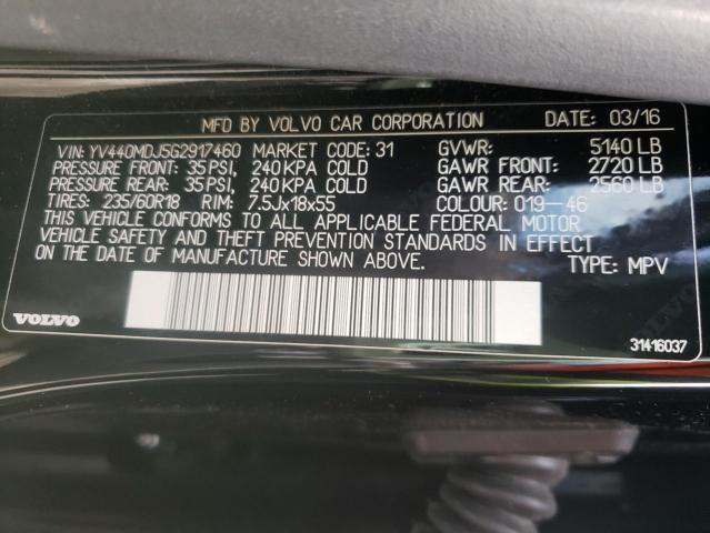 2016 VOLVO XC60 YV440MDJ5G2917460