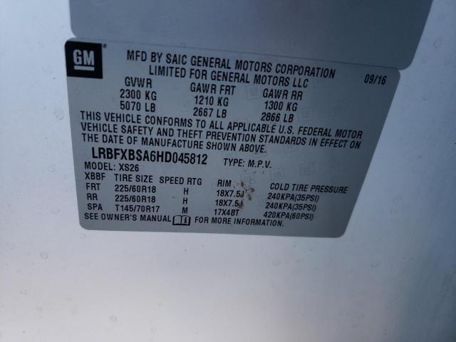 2017 BUICK ENVISION E LRBFXBSA6HD045812