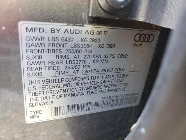 VIN WA1LHAF73JD000899 2018 Audi Q7, Premium Plus no.10