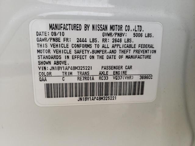 2011 INFINITI M37 JN1BY1AP4BM325221