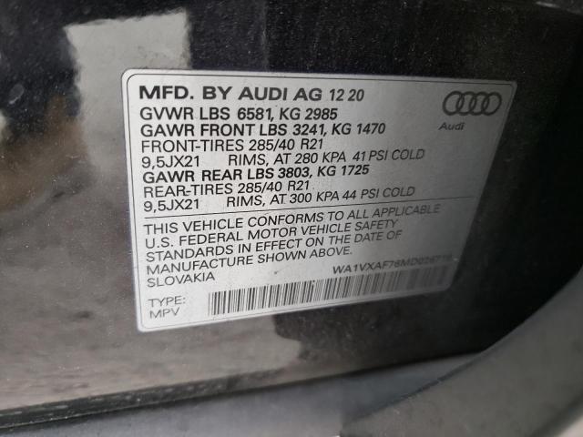 VIN WA1VXAF76MD026719 2021 Audi Q7, Prestige no.10