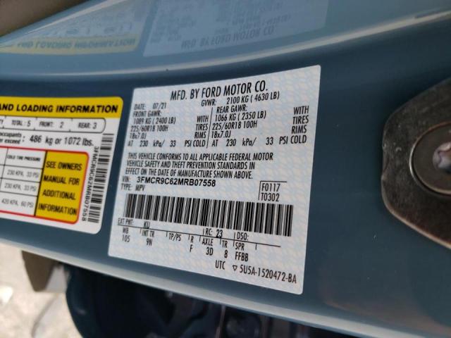 2021 FORD BRONCO SPO 3FMCR9C62MRB07558