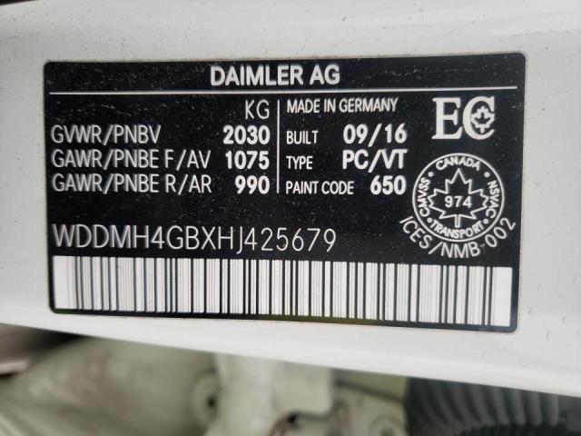 2017 MERCEDES-BENZ B 250 4MAT WDDMH4GBXHJ425679