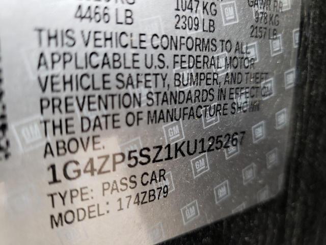 2019 BUICK LACROSSE E 1G4ZP5SZ1KU125267