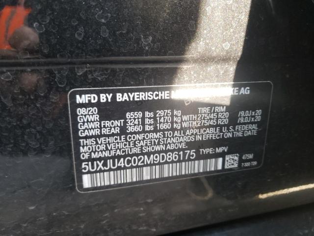 2021 BMW X5 M50I 5UXJU4C02M9D86175