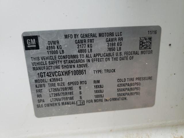2017 GMC SIERRA K35 1GT42VCGXHF100861