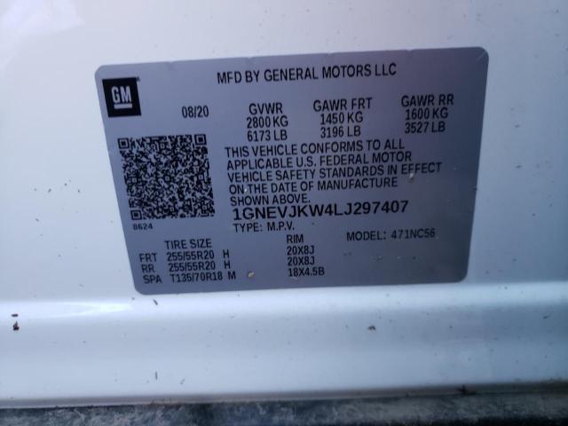 2020 CHEVROLET TRAVERSE R 1GNEVJKW4LJ297407