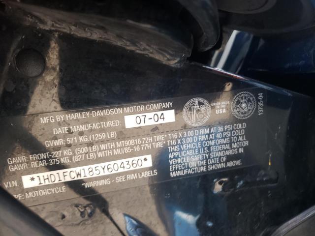 2005 HARLEY-DAVIDSON FLHTCUI 1HD1FCW185Y604360