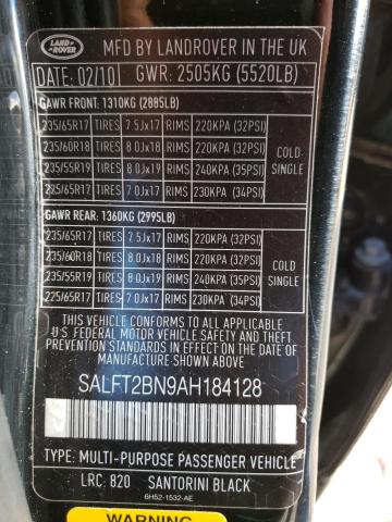 2010 LAND ROVER LR2 SALFT2BN9AH184128
