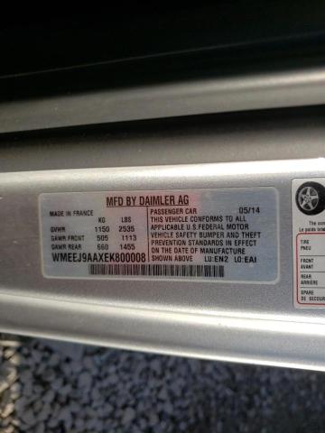 2014 SMART FORTWO WMEEJ9AAXEK800008