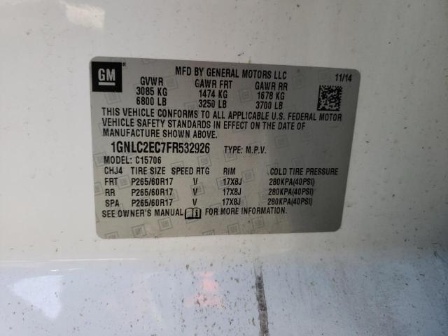 2015 CHEVROLET TAHOE POLI 1GNLC2EC7FR532926