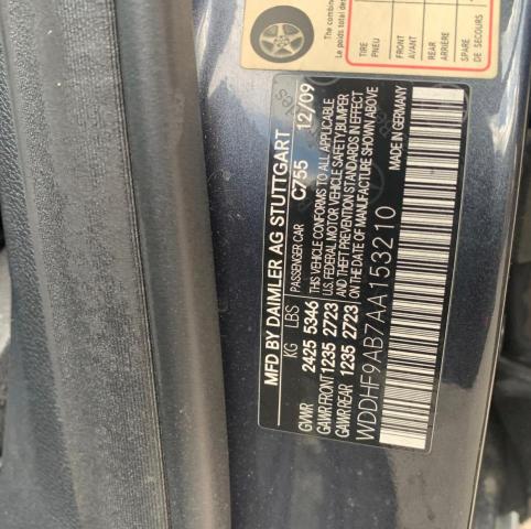 2010 MERCEDES-BENZ E 550 4MAT WDDHF9AB7AA153210