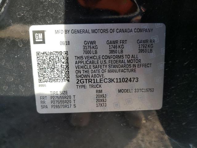 2019 GMC SIERRA LIM 2GTR1LEC3K1102473