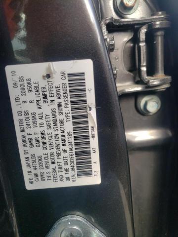 2010 ACURA TSX JH4CU2F61AC041289