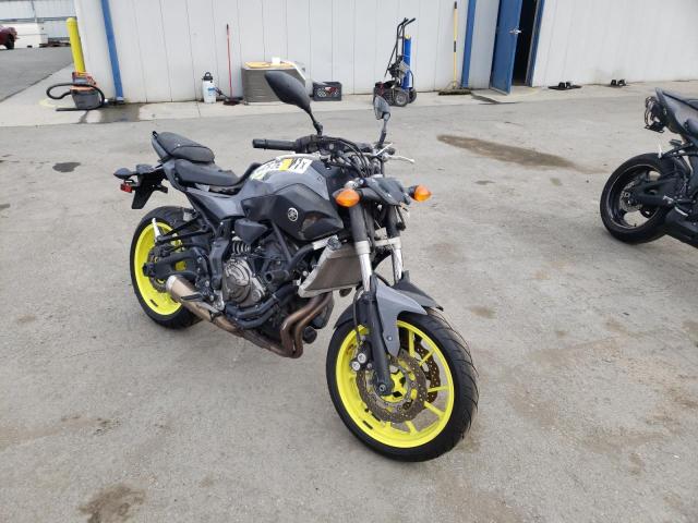 Salvage cars for sale from Copart San Diego, CA: 2016 Yamaha FZ07 C