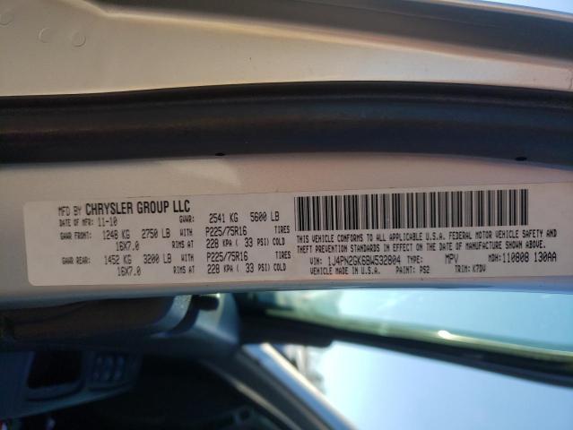 2011 JEEP LIBERTY SP 1J4PN2GK6BW532804