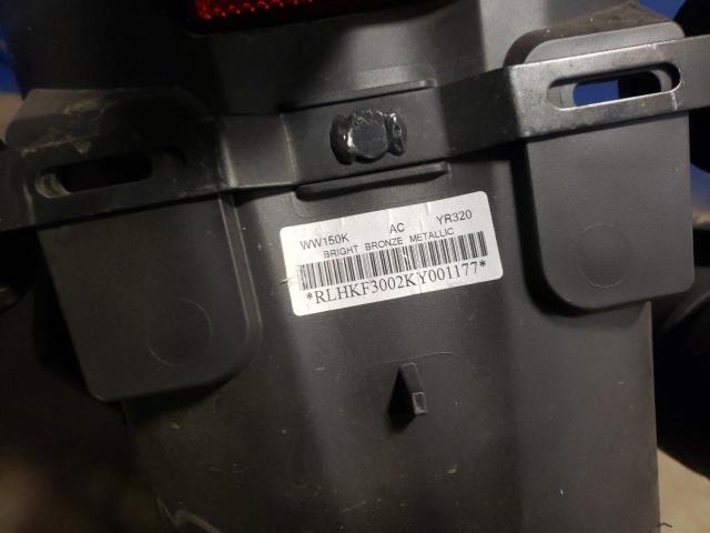 2019 HONDA WW150 RLHKF3002KY001177
