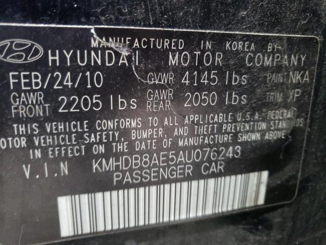 2010 HYUNDAI ELANTRA TO KMHDB8AE5AU076243