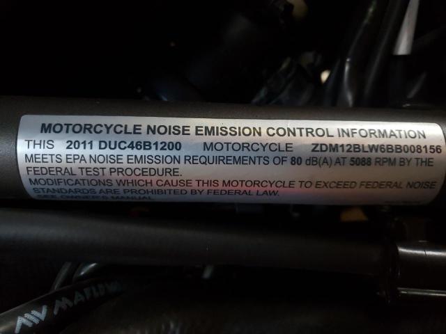 2011 DUCATI MULTISTRAD ZDM12BLW6BB008156