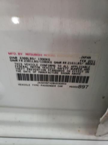 2011 MITSUBISHI LANCER RAL JA32V6FV2BU030854