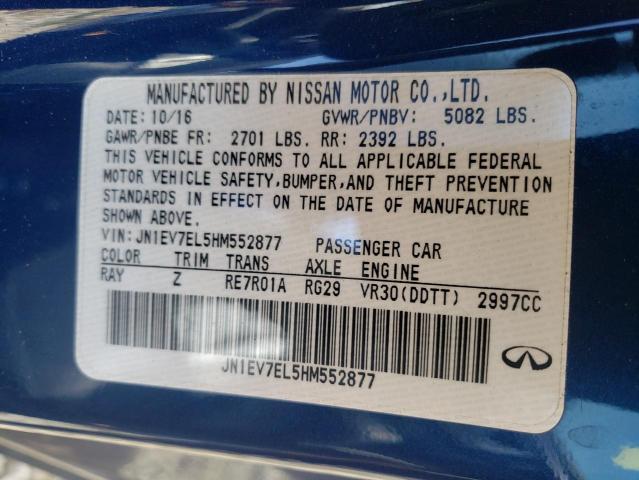 2017 INFINITI Q60 PREMIU JN1EV7EL5HM552877