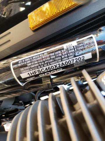 2002 HONDA VTX1800 C 1HFSC460X2A007202