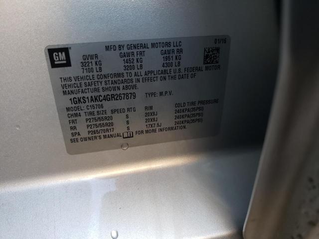 2016 GMC YUKON SLE 1GKS1AKC4GR267879