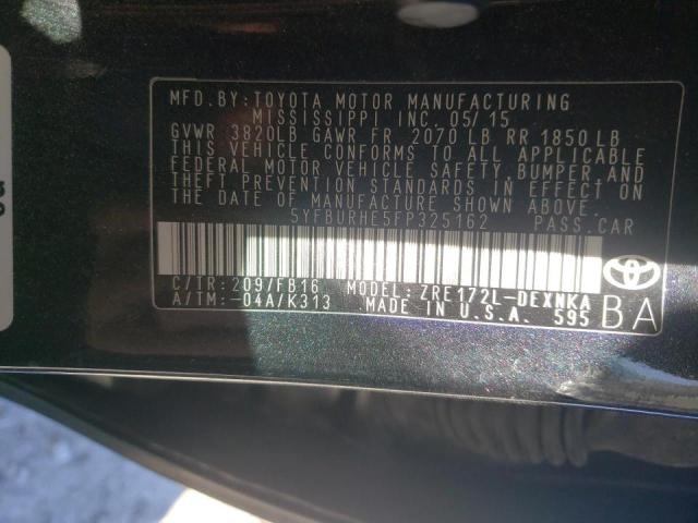 2015 TOYOTA COROLLA L - 5YFBURHE5FP325162